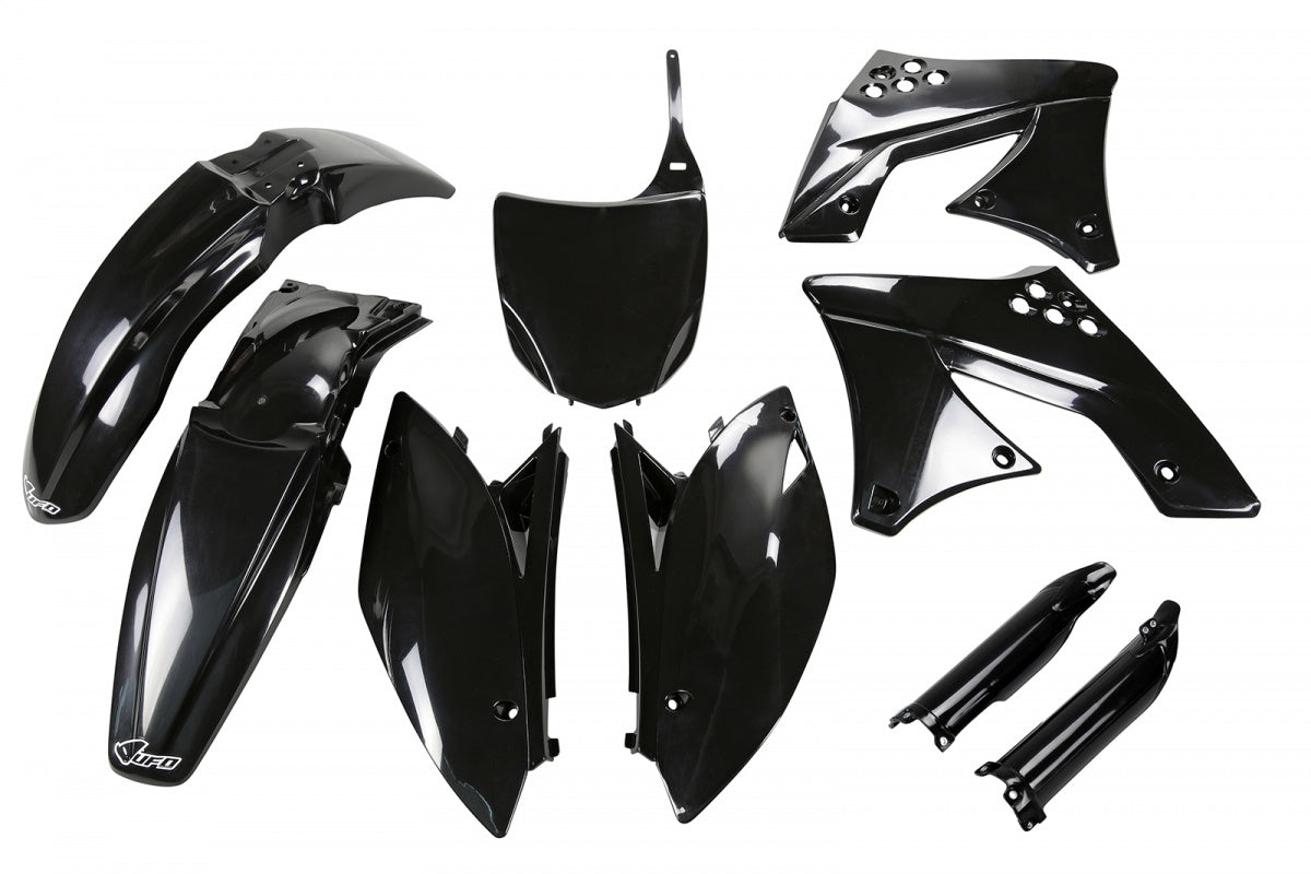 Kit completo de plásticos UFO color negro Kawasaki KX250F 09-12
