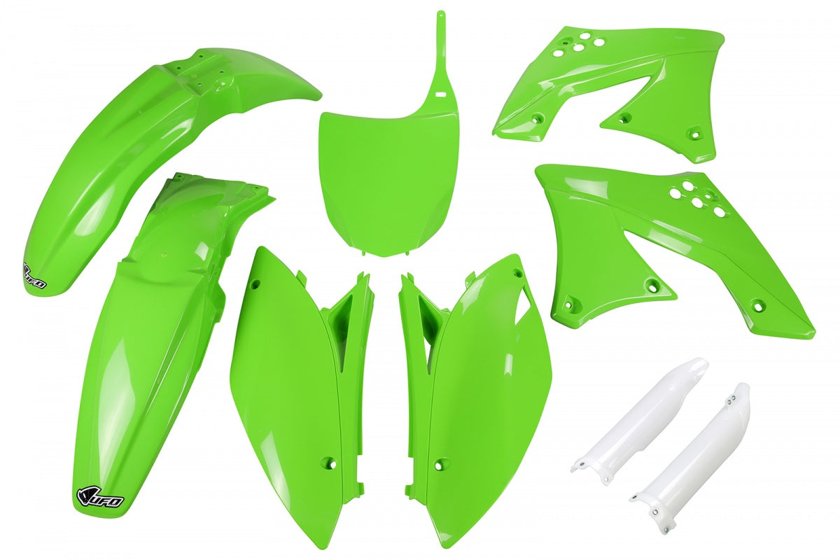 Kit completo de plásticos UFO color verde Kawasaki KX250F 09-12