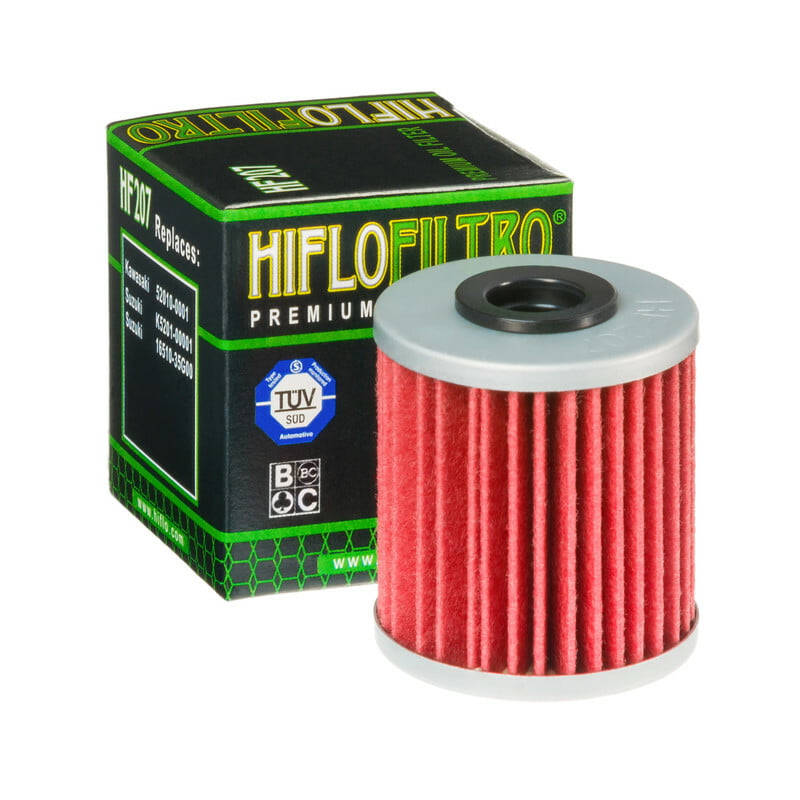 Filtro de aceite HIFLO HF207 Kawasaki KX250F/KX250/KX250X/KX450F/KX450/KX450X/Suzuki RM-Z250/RM-Z450/RMX450Z/Beta 250/300 EVO/LML 200 Star