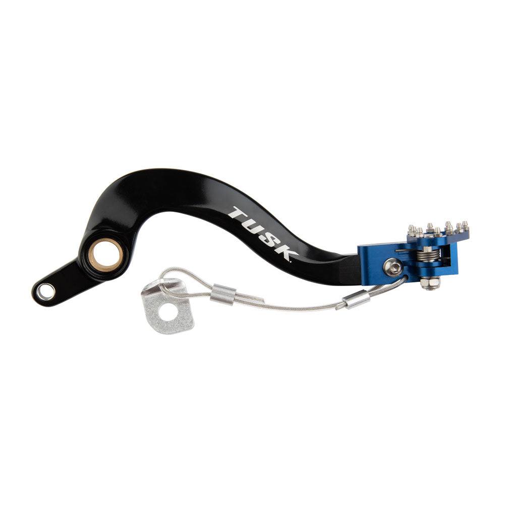 Patilla de freno Tusk negro/azul Yamaha Yamaha YZ250F 10-27/YZ250FX 15-26/YZ450F 10-27/YZ450FX 16-26/WR250F 15-26/WR450F 12-26