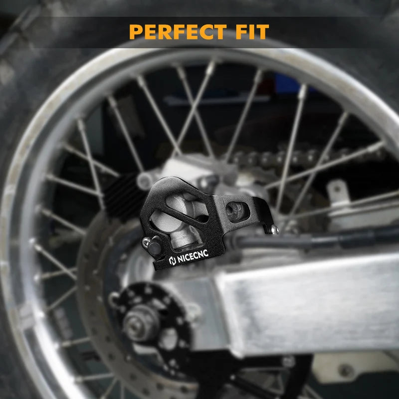 Protector de caliper de freno trasero negro NICECNC Honda XR650L 1993-2025