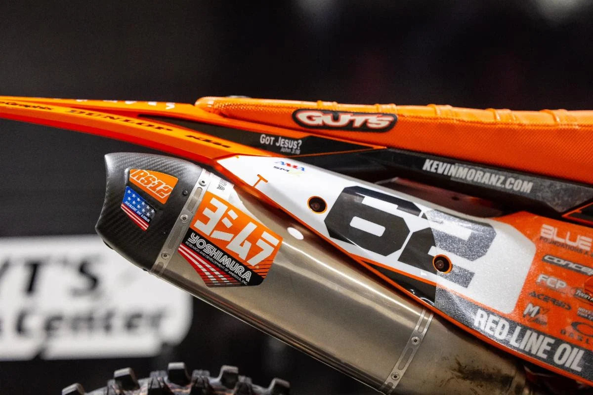 Calcomania de reemplazo mufla Yoshimura RS-12 (4 piezas) anaranjado