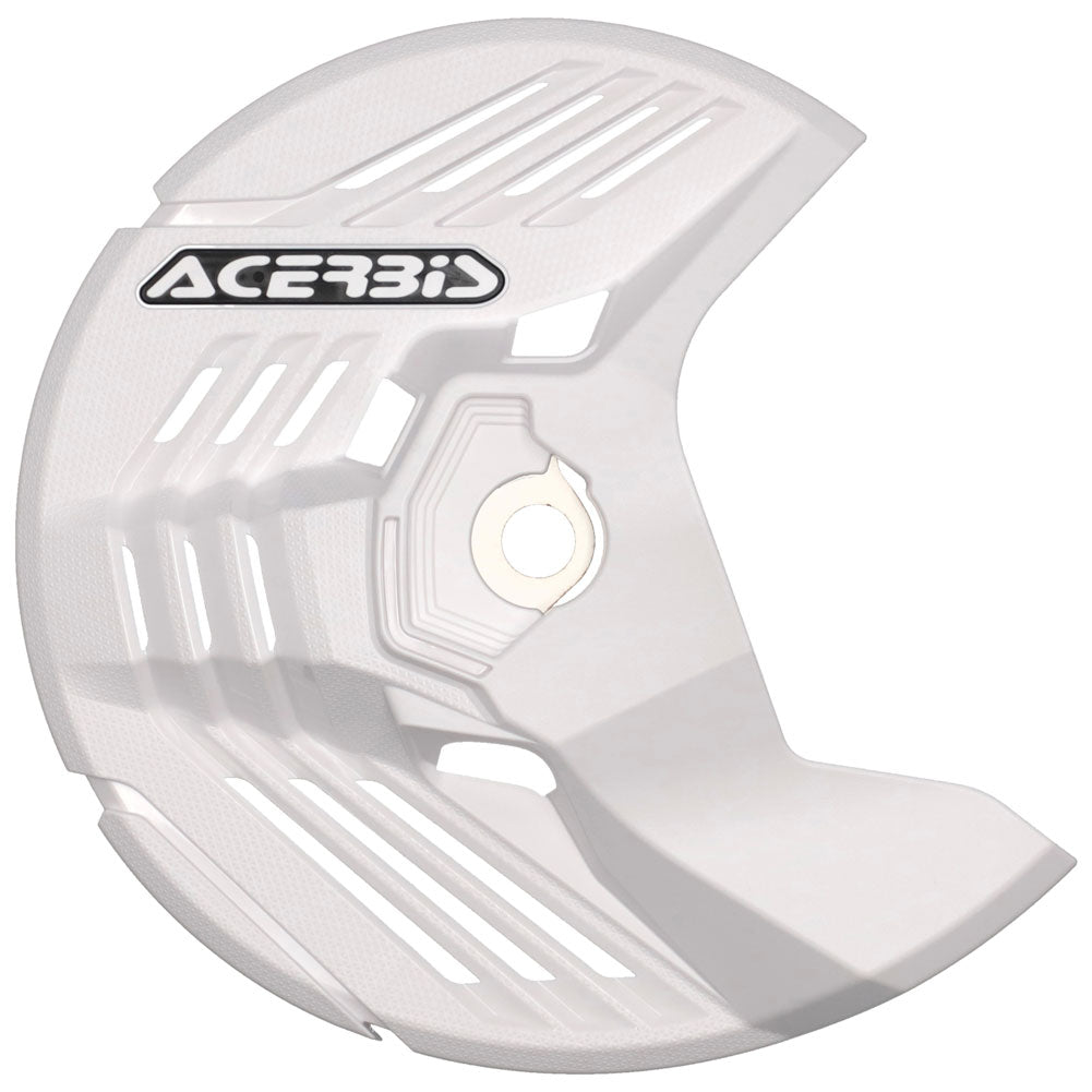 Protector de disco blanco delantero lineal Acerbis X-Brake Yamaha, Honda, Kawasaki, Sherco