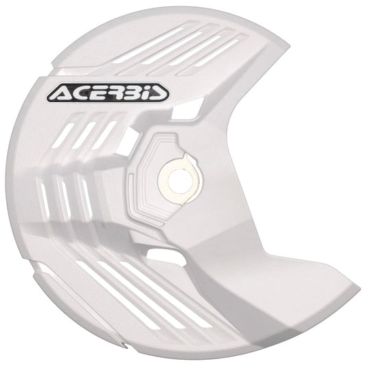 Protector de disco blanco delantero lineal Acerbis X-Brake Yamaha, Honda, Kawasaki, Sherco