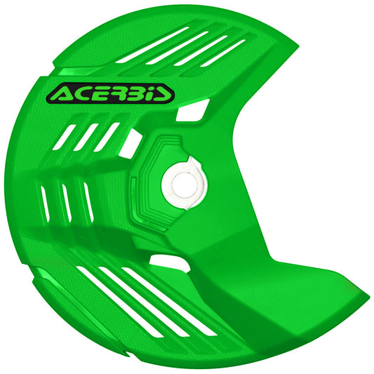 Protector de disco verde delantero lineal Acerbis X-Brake Yamaha, Honda, Kawasaki, Sherco
