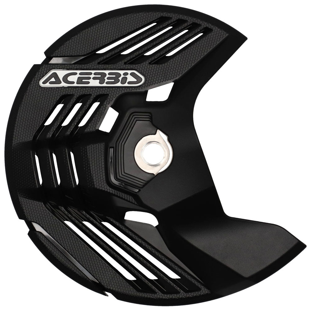 Protector de disco negro delantero lineal Acerbis X-Brake Yamaha, Honda, Kawasaki, Sherco