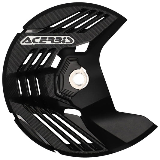 Protector de disco negro delantero lineal Acerbis X-Brake Yamaha, Honda, Kawasaki, Sherco