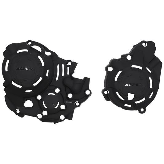 Kit de tapa de cárter y encendido/embrague Acerbis X-Power negro Honda CRF300L/CRF300 Rally