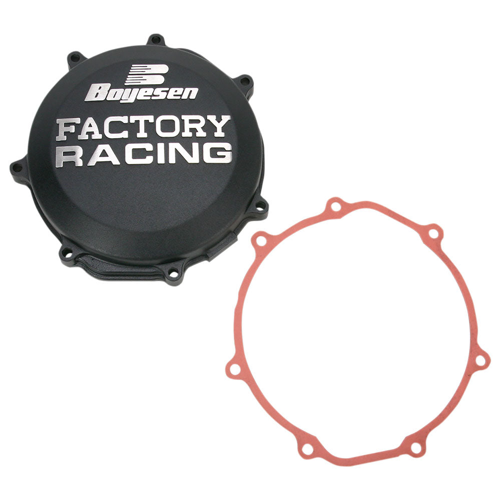 Tapa de clutch Boyesen negro Yamaha WR450F 16-23/YZ450F 10-22/YZ450FX 16-23