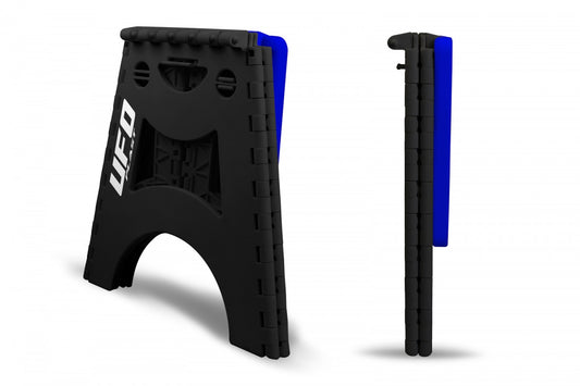 Banco para motocicleta plegable UFO color negro/azul