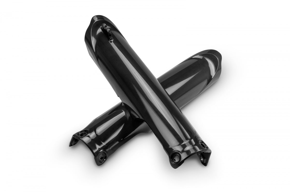 Protectores de horquilla (espinilleras) UFO negros Yamaha YZ250F 24-27/WR250F 25-27/YZ450F 23-27/WR450F 24-27/YZ250FX 25-27/YZ450FX 24-27