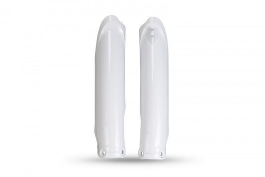 Protectores de horquilla (espinilleras) UFO blancos Yamaha YZ250F 24-27/WR250F 25-27/YZ450F 23-27/WR450F 24-27/YZ250FX 25-27/YZ450FX 24-27