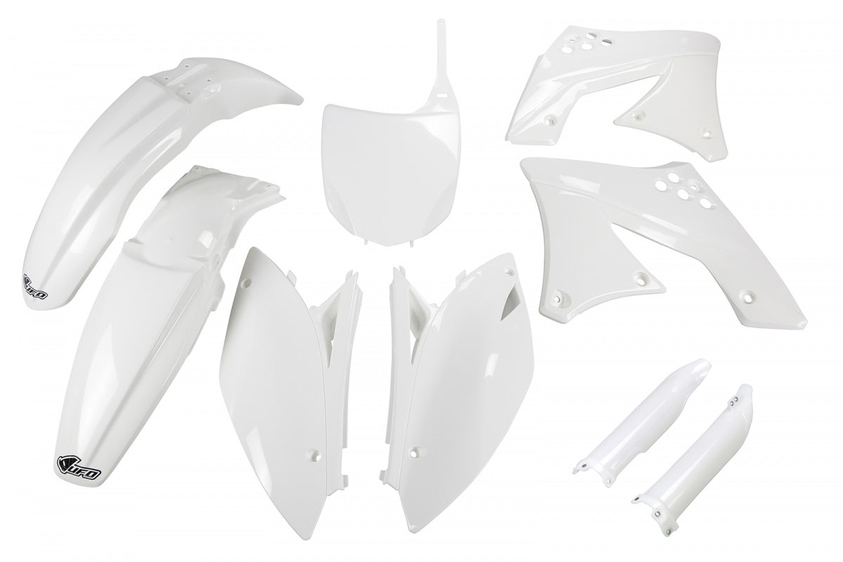 Kit completo de plásticos UFO color blanco Kawasaki KX250F 09-12