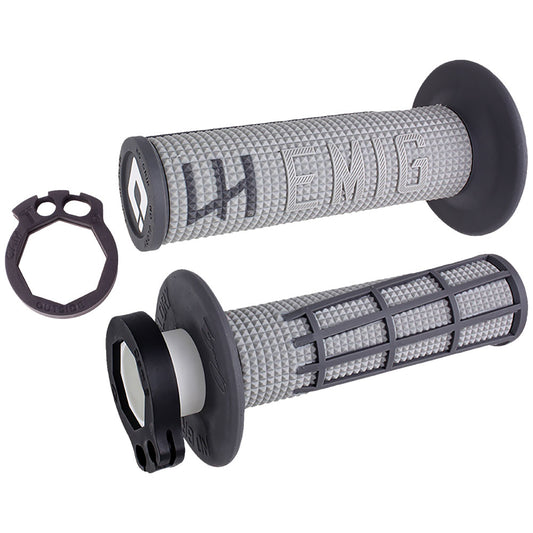 Puños Odi V2 Emig 2.0 MX Lock-On Gris/Grafito