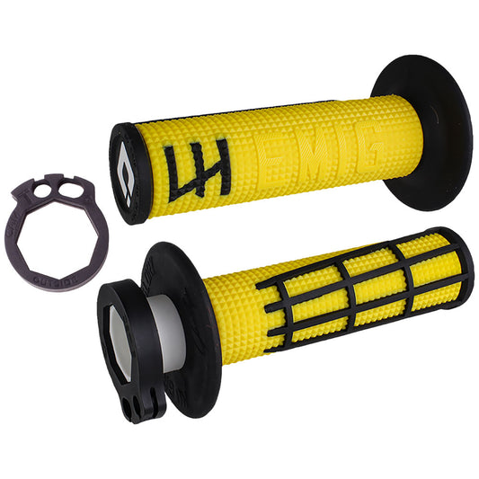 Puños Odi V2 Emig 2.0 MX Lock-On Amarillo/Negro