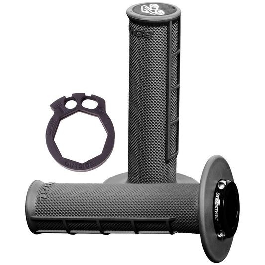Puños Renthal Half Waffle MX Original Lock-On de compuesto medio