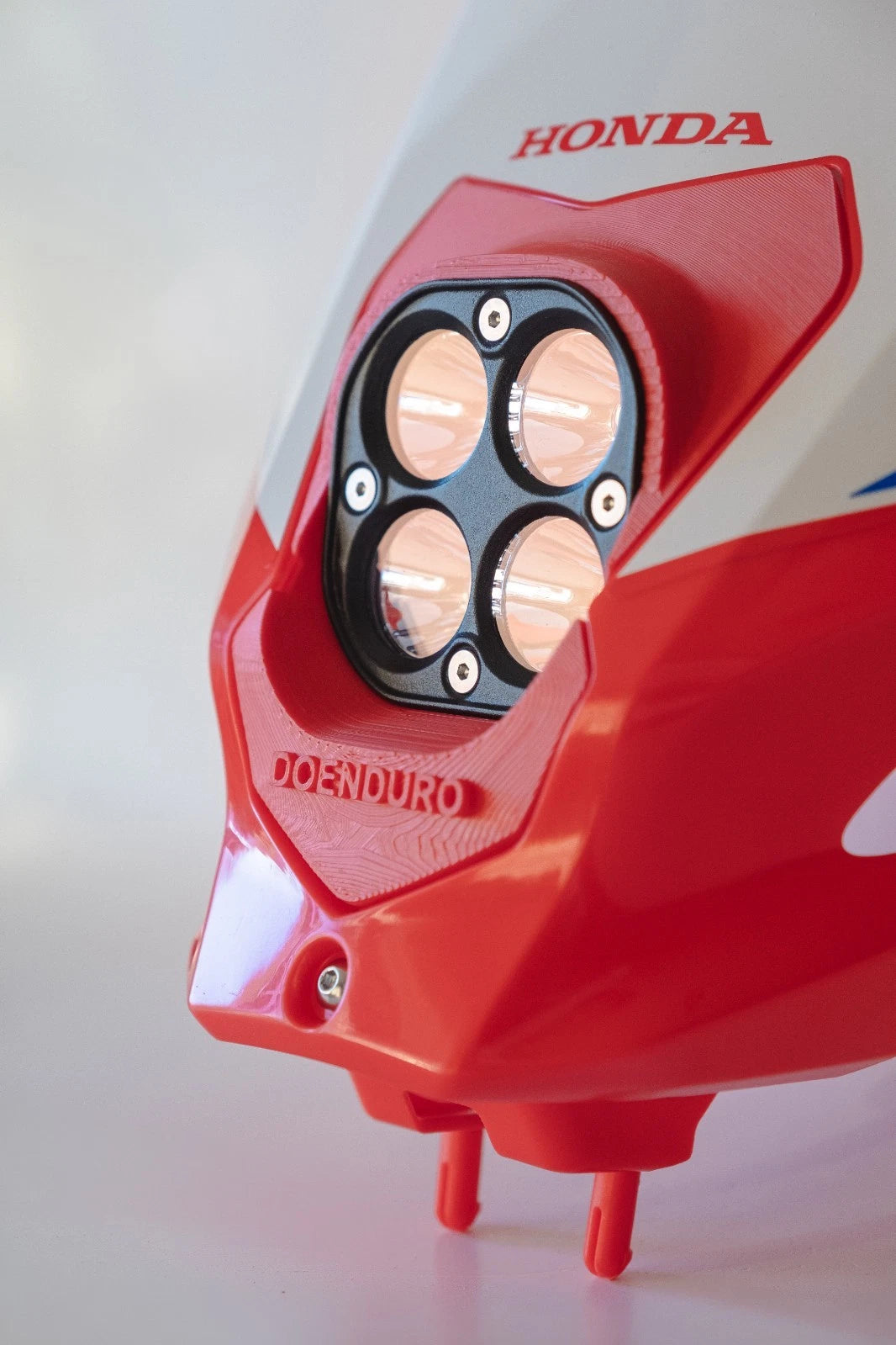 LED de luz baja/alta de 40W para HONDA CRF300L 2021-2026 color rojo