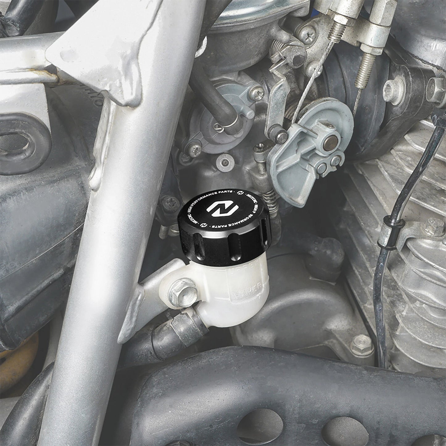 Tapa del depósito de liquido de freno trasero negro para Honda CR/XR/CRF/TRX