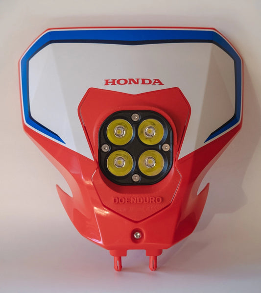 LED de luz baja/alta de 40W para HONDA CRF300L 2021-2026 color rojo