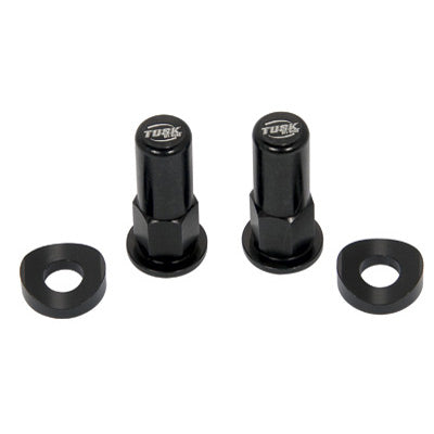 Kit de tuercas de bloqueo/espaciadores para zapata Tusk color negro.