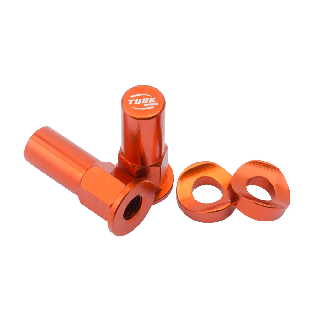 Kit de tuercas de bloqueo/espaciadores para zapata Tusk color naranja