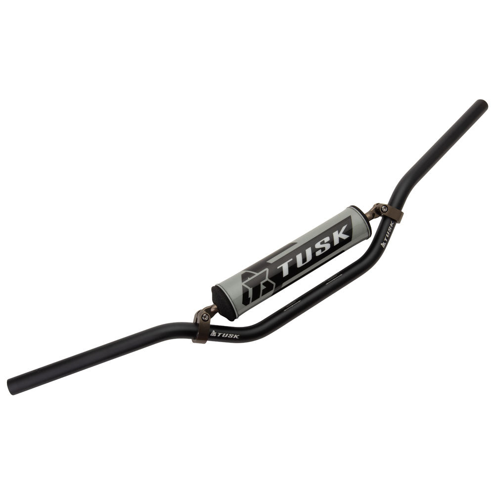 Manivela Tusk T-10 de aluminio de 7/8" curva alta color negro