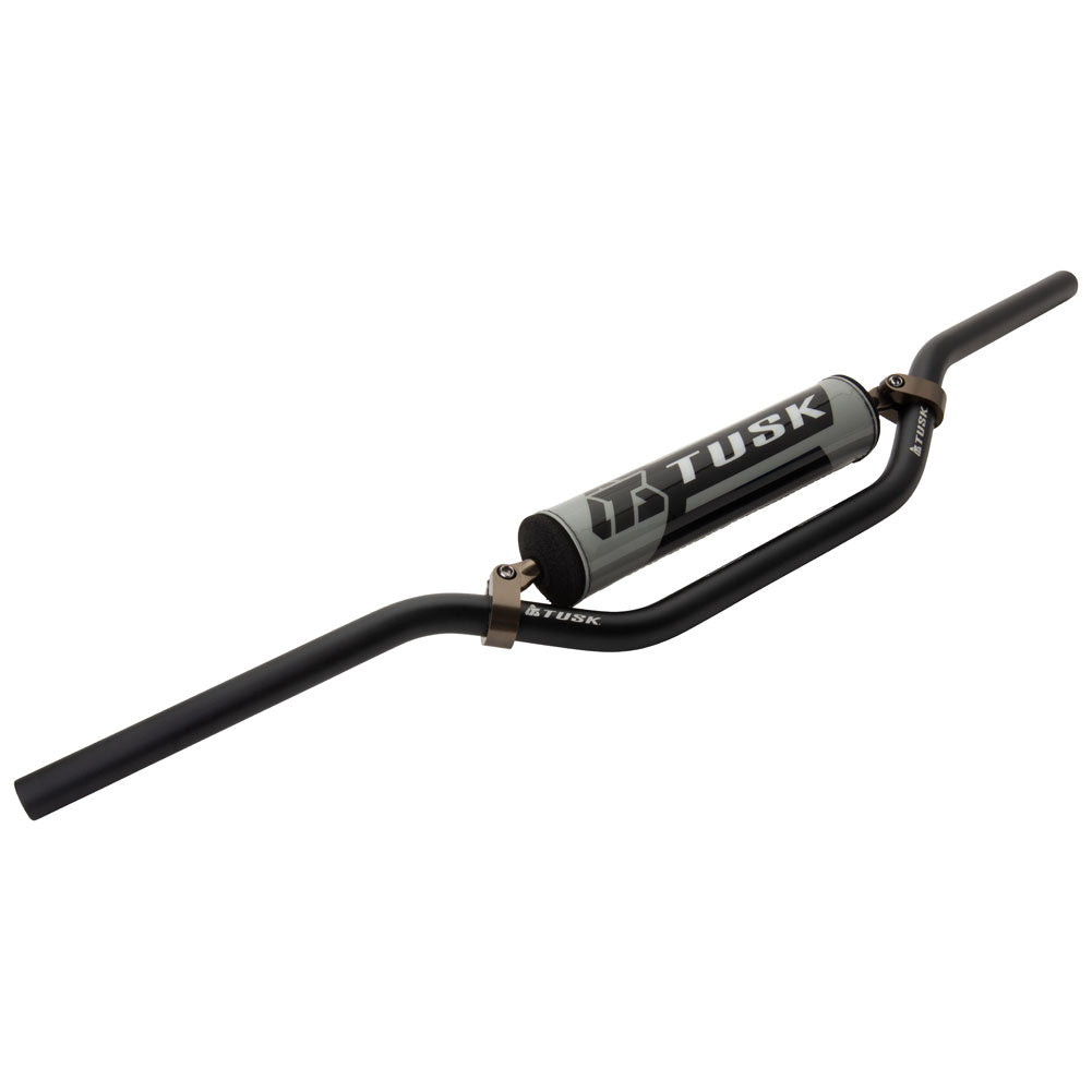 Manivela Tusk T-10 de aluminio de 7/8" curva alta color negro
