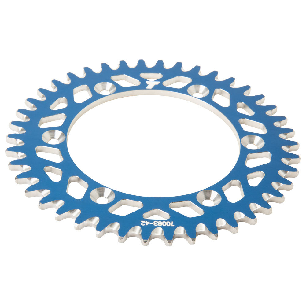 Piñón trasero de aluminio Tusk de 42 dientes color azul Yamaha WR-F/YZ-F/YZ-X