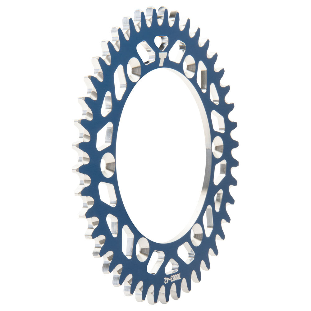 Piñón trasero de aluminio Tusk de 42 dientes color azul Yamaha WR-F/YZ-F/YZ-X