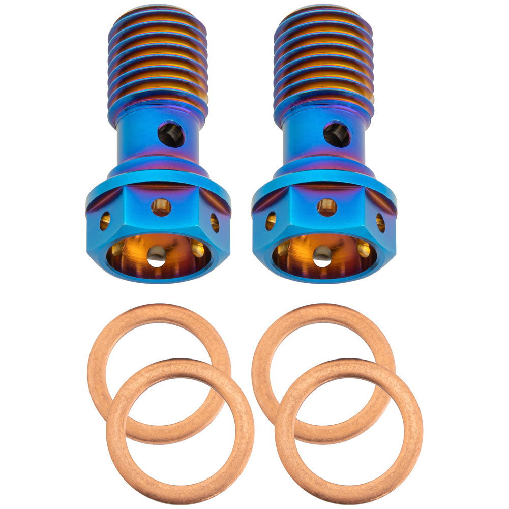 Kit de tornillos banjo de titanio Tusk M10x1.25mm