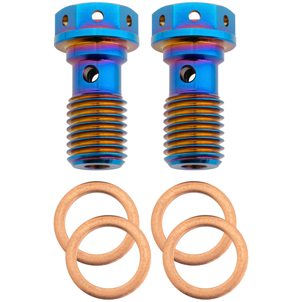 Kit de tornillos banjo de titanio Tusk M10x1.25mm