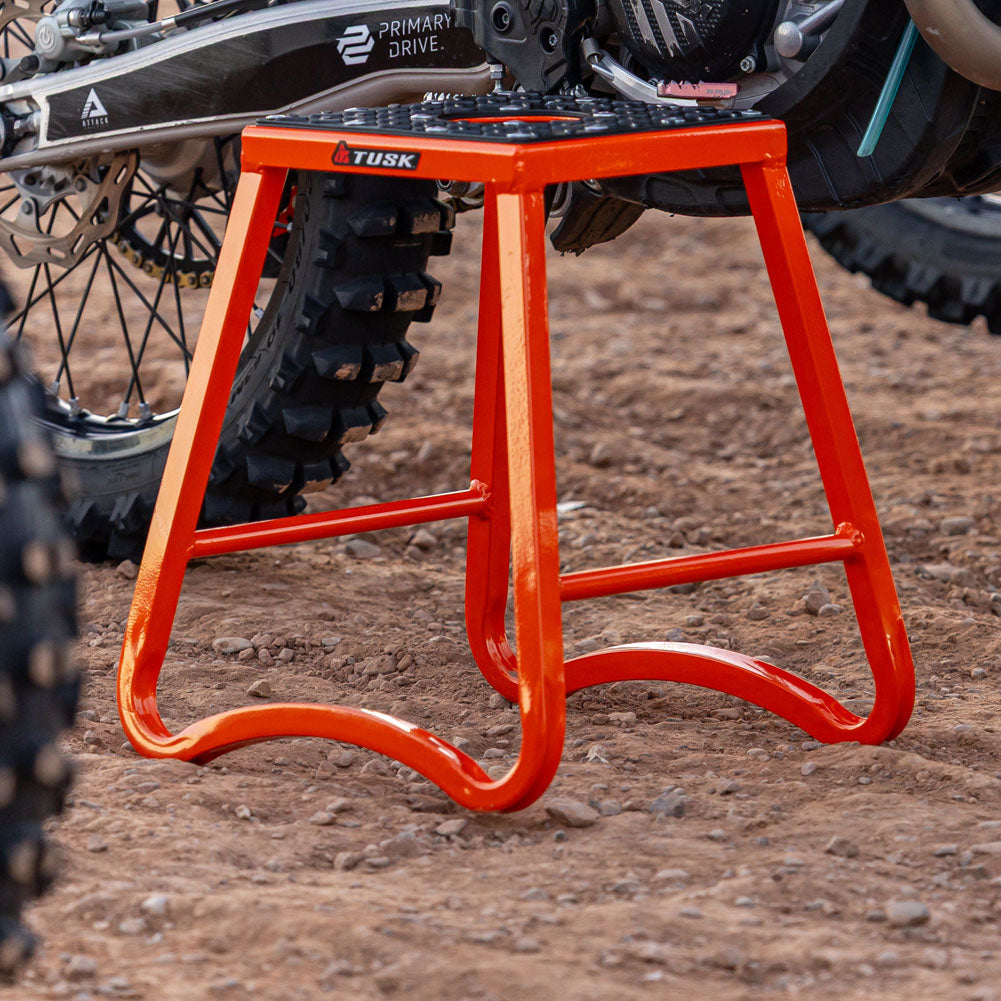 Banco para motocicleta Tusk de aluminio MX naranja