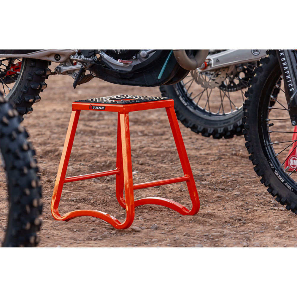 Banco para motocicleta Tusk de aluminio MX naranja