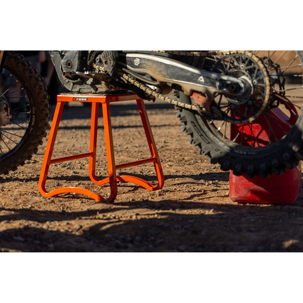 Banco para motocicleta Tusk de aluminio MX naranja